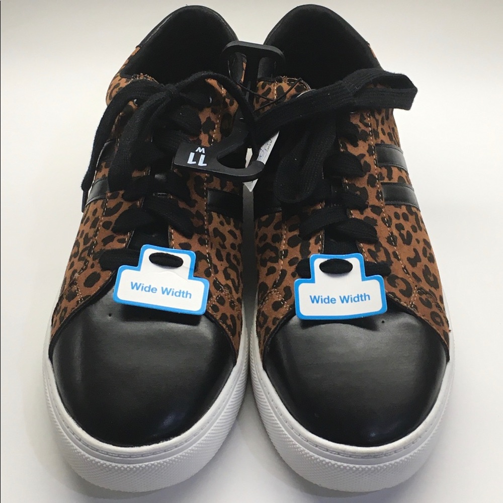 Time & True Leopard Print Sneakers
